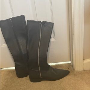 Linea Paolo Black Knee High Boots